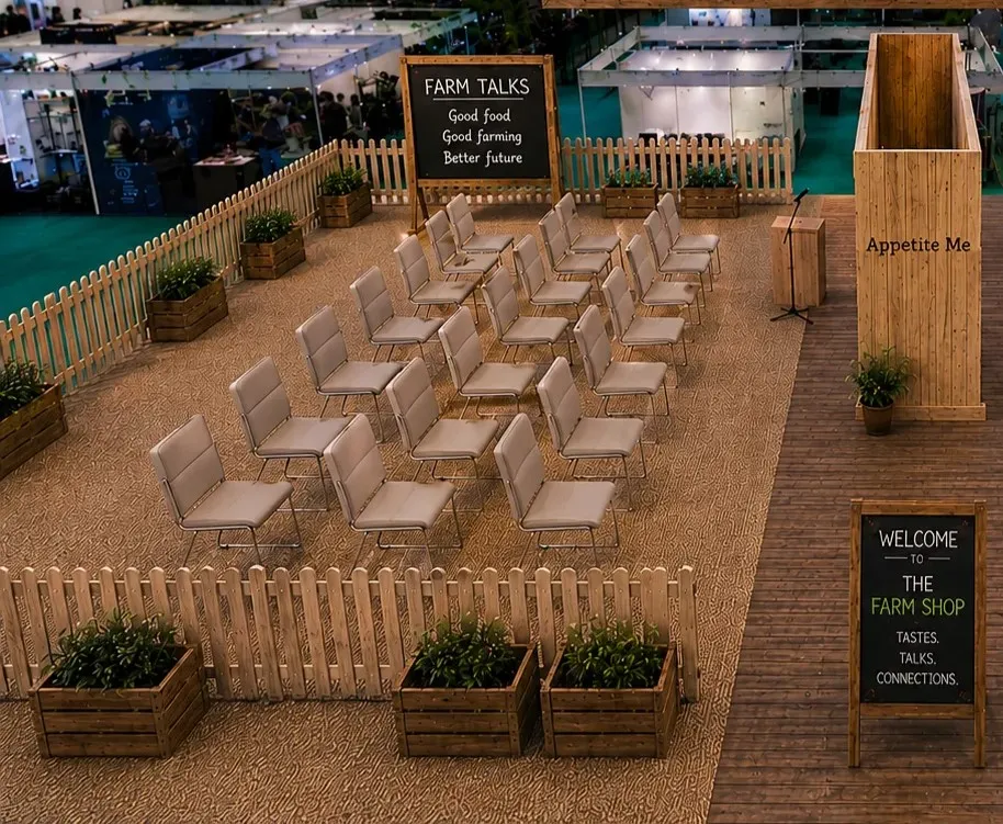 A group of chairs set up for a seminar.